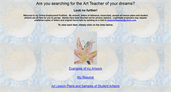 Desktop Screenshot of dreamartteacher.com